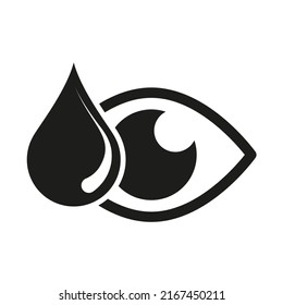 Eye drop icon. Eye health and Eye drops bottle vector illustration