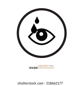 eye drop icon.  medical concept.vector illustration.