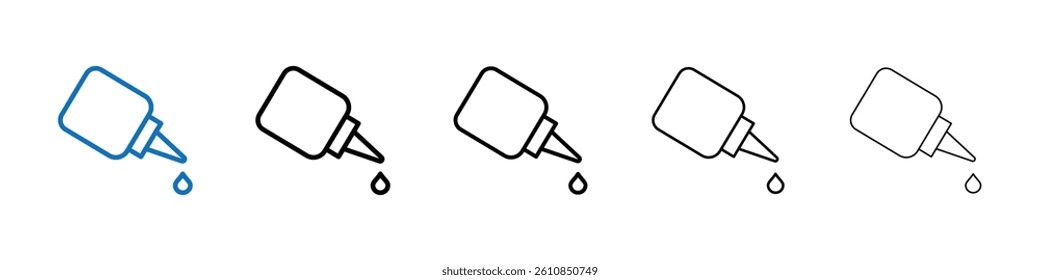 Eye drop icon Outline vector logo for web ui