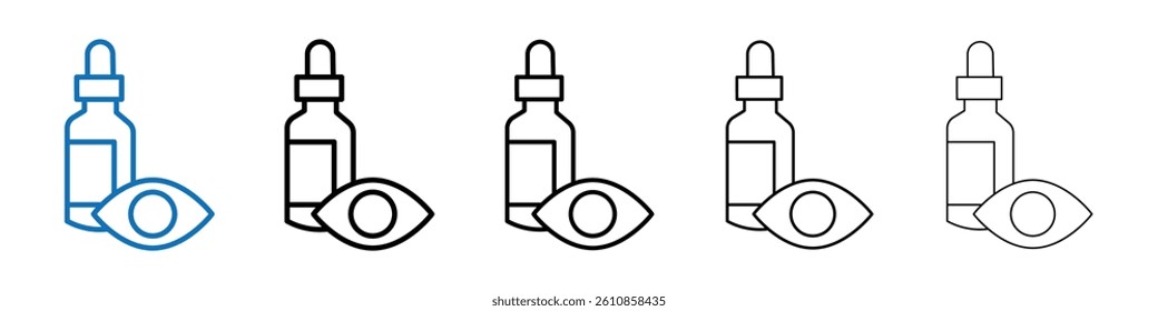 EYE DROP icon Outline vector logo for web ui