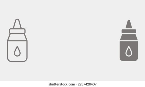 Eye drop icon sign vector,Symbol, logo illustration for web and mobile