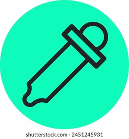 eye drop icon simple design,line concept