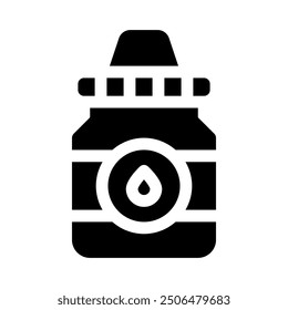eye drop icon with style glyph