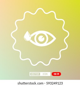eye drop icon, vector