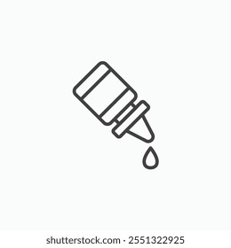 Eye drop icon vector illustration. EPS10