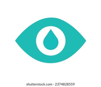 eye drop logo design elements symbols