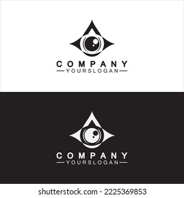 Plantilla de diseño de iconos de solapa ocular