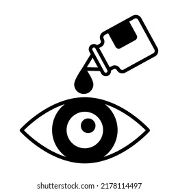 eye drop Modern concepts design, vector illustration
