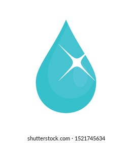 Eye drop oil icon. Flat illustration of eye drop oil vector icon for web design