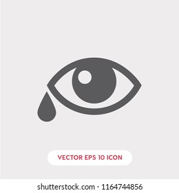 Eye drop vector icon. Drop symbol. Linear style sign for mobile concept and web design. eye drop symbol logo illustration. vector graphics - Vector.