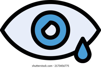 Eye drop Vector illustration on a transparent background.Premium quality symmbols.Stroke vector icon for concept and graphic design.