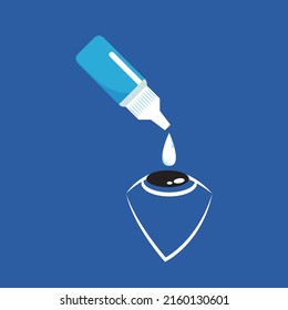 Eye drop vector. symbol. logo design. wallpaper. free space for text.