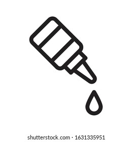 eye drop vector thin line icon 