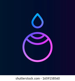 Eye, drop, water nolan icon. Simple thin line, outline vector of water icons for ui and ux, website or mobile application