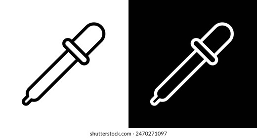 Eye dropper graphics. Pipette vector. Eyedropper symbol. Oil droplet vector. Chemical picker symbol.