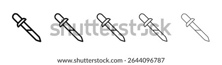 Eye dropper half icon concept. graphic design, logo, Web, UI.