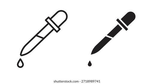 Icono de la mitad del gotero del ojo para el App móvil, diseños editables