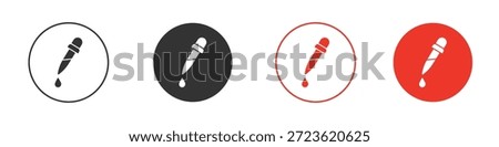Eye dropper half icon. web vector design