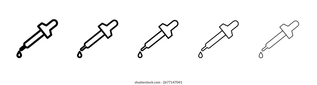 Augentropfensymbol schwarz-weißes Vektorzeichen