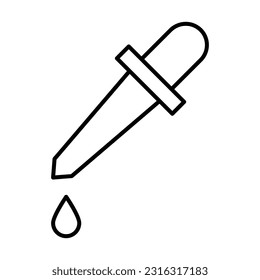Diseño De Icono De Cuentagotas Para Uso Personal Y Comercial.