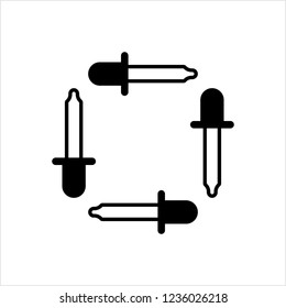 Eye Dropper Icon Design Vector Art Illustration