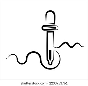 Eye Dropper Icon Design Vector Art Illustration