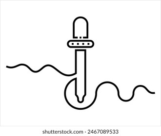 Eye Dropper Icon Design Vector Art Illustration