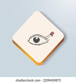 Eye Dropper Icon Drawing Design