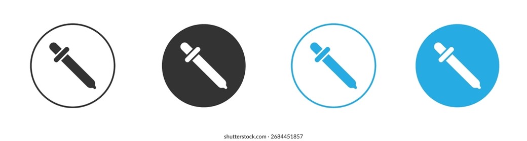 Icono de gotero. Plantilla de diseño de iconos gráficos