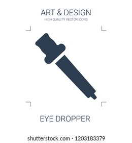 eye dropper icon. high quality filled eye dropper icon on white background. from art collection flat trendy vector eye dropper symbol. use for web and mobile