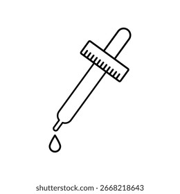 Eye dropper icon outline set sign vector flat black simple illustration for web and app..eps
