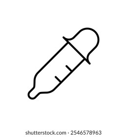 Augentropfensymbol Umrissvektor für Web-UI