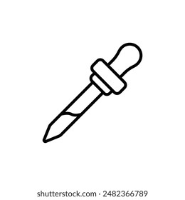 Eye Dropper Icon Set Medical Tool Illustrations for Healthcare and Science