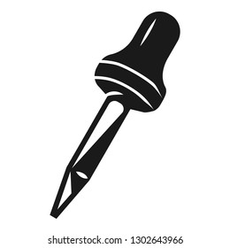 Eye dropper icon. Simple illustration of eye dropper vector icon for web design isolated on white background