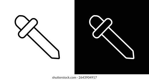 Concepto del símbolo del icono del gotero del ojo para el Diseño gráfico, el Sitio web, UI. EPS
