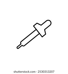 Augentropfensymbol dünne Linienart einzeln