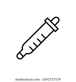 Eye dropper icon Thin line vector illustration set