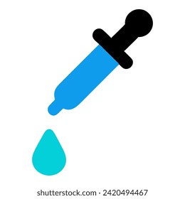 eye dropper icon in trendy flat style, vector icon