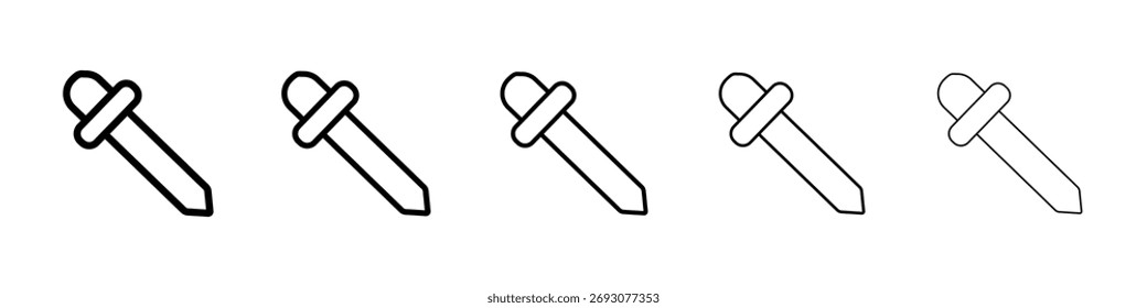 Ilustración de Arte vectorial de icono de gotero