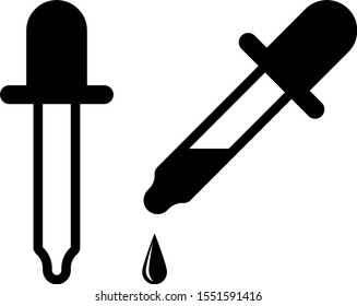 Ilustración del vector de iconos de la aguja ocular