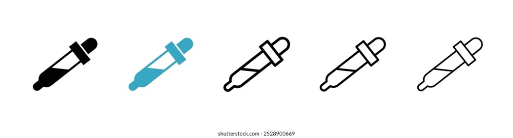 Eye dropper icon vector illustration set