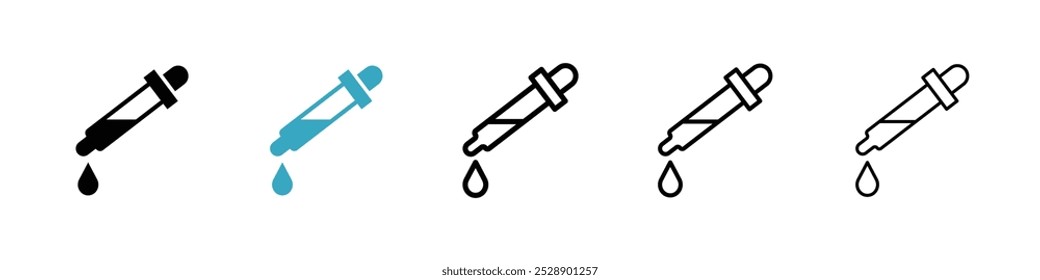 Eye dropper icon vector illustration set