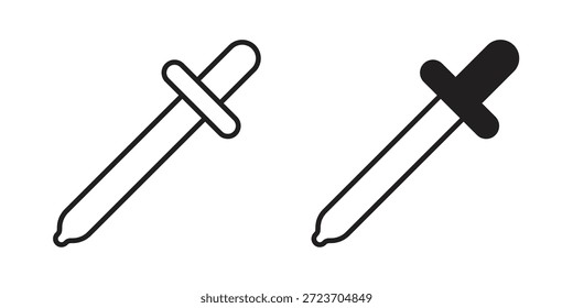 Colección de Vector de los iconos del gotero del ojo para los Diseños web