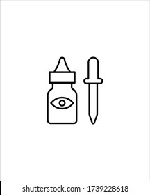 eye dropper icon,vector best line icon.