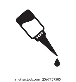eye dropper line icon illustration vector graphic. Simple element illustration vector graphic, suitable for app, websites, and presentations isolated on white background
