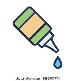 Eye Dropper Medical Vector Illustration