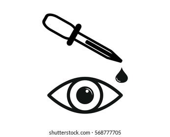eye dropper, medicine, icon, vector illustration eps10