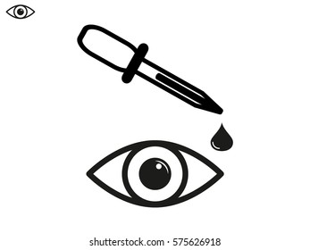 eye dropper, medicine, icon, vector illustration eps10
