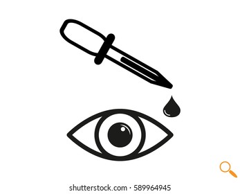 eye dropper, medicine, icon, vector illustration eps10