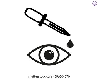 eye dropper, medicine, icon, vector illustration eps10